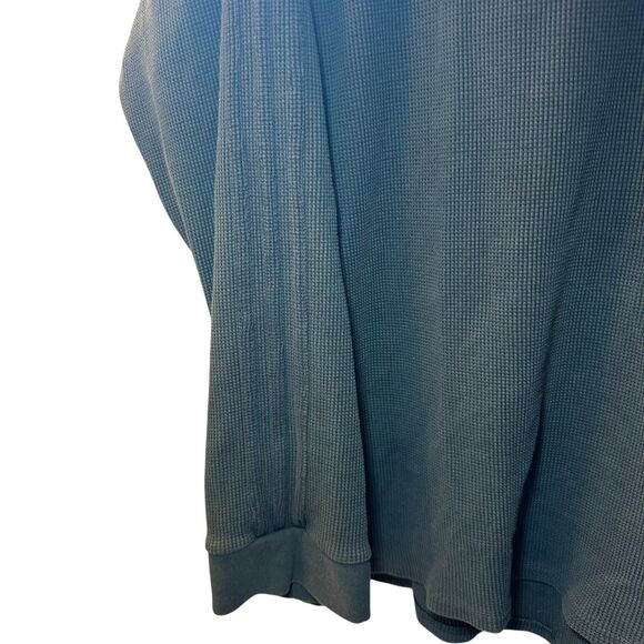 Adidas Droptail Waffle Knit Thermal Pullover Men Size 2XL Dark Green Activewear - Picture 3 of 4